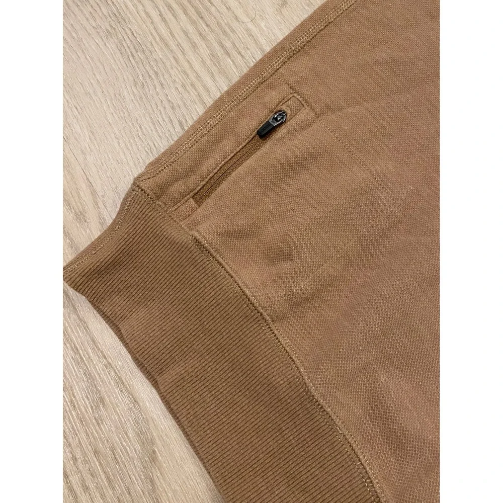 Vuori‎ Jeffreys Pullover Mens M Camel Heather Athleisure Gorpcore V218